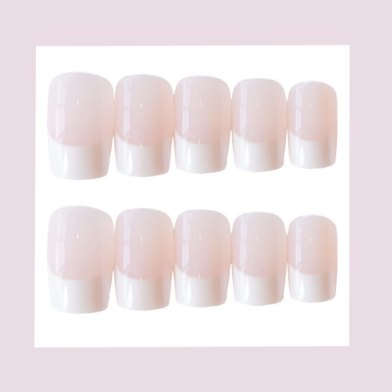 French Long Fake Nails | Κομψά French Νύχια ✨