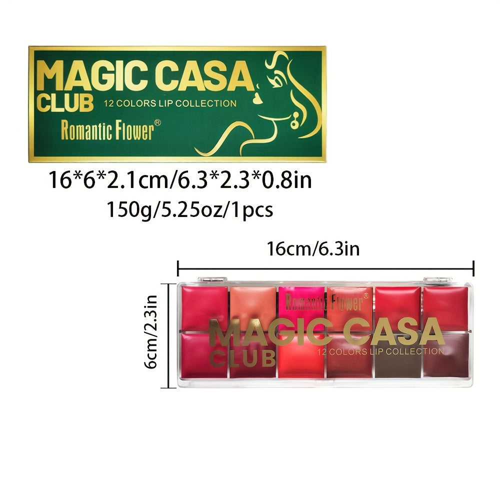 ΠΑΛΕΤΑ ΜΕ 12 ΔΙΑΦΟΡΕΤΙΚΑ ΧΡΩΜΑΤΑ ΓΙΑ ΤΑ ΧΕΙΛΗ