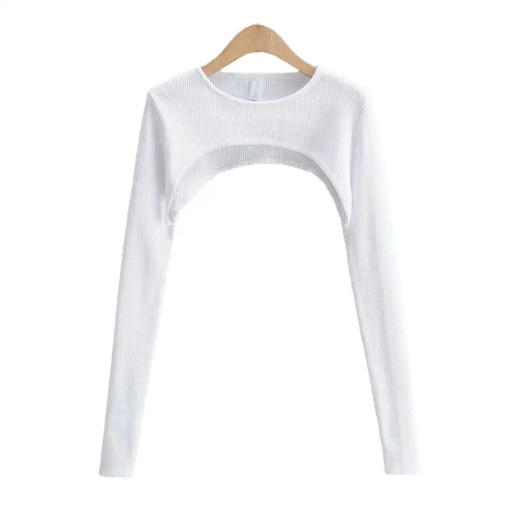 Long-sleeve Top Stylish Women's Crop Top