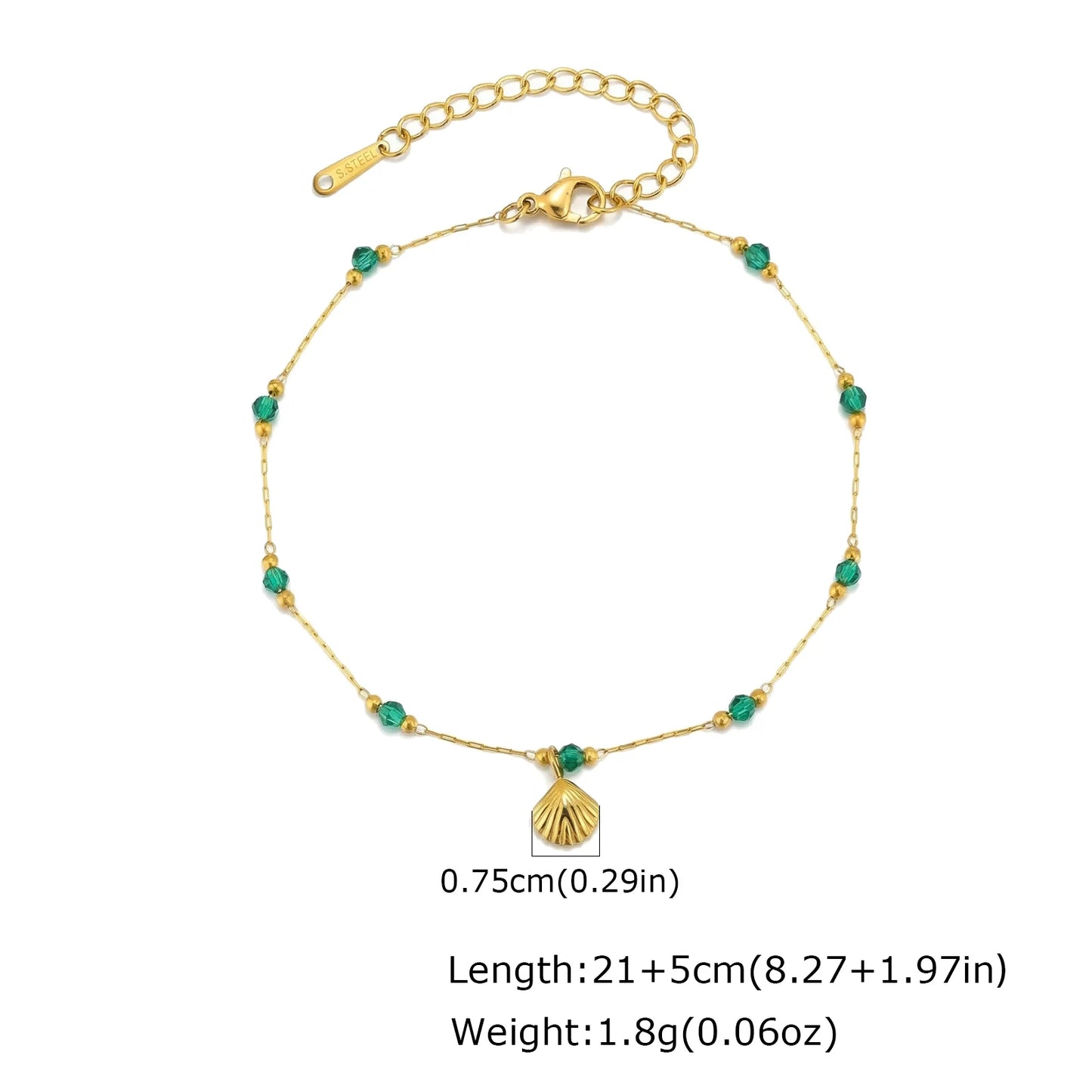 ✨ Shell Anklet – Summer Beach Vibes