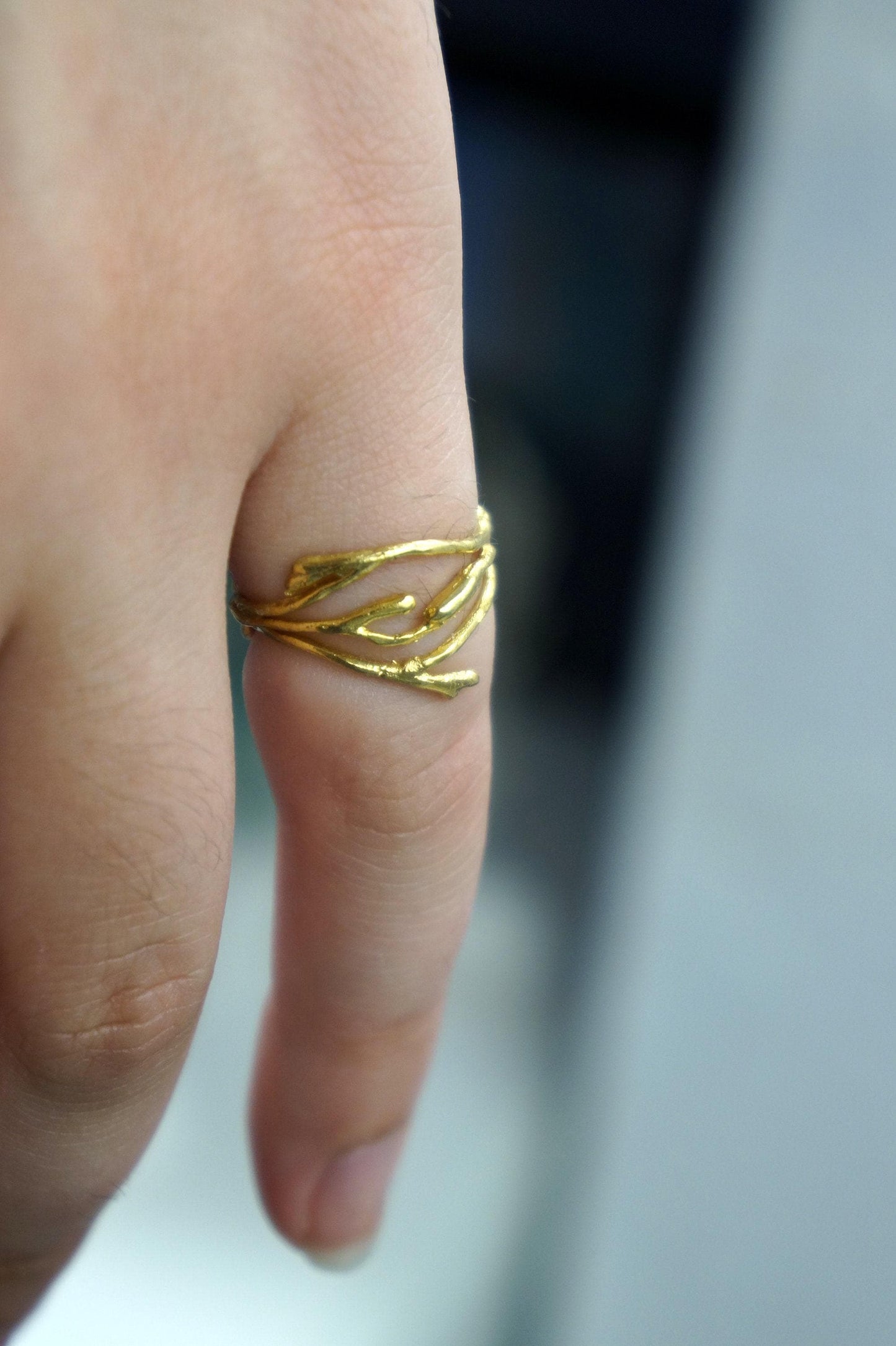 Jasmine Twig knuckle ring