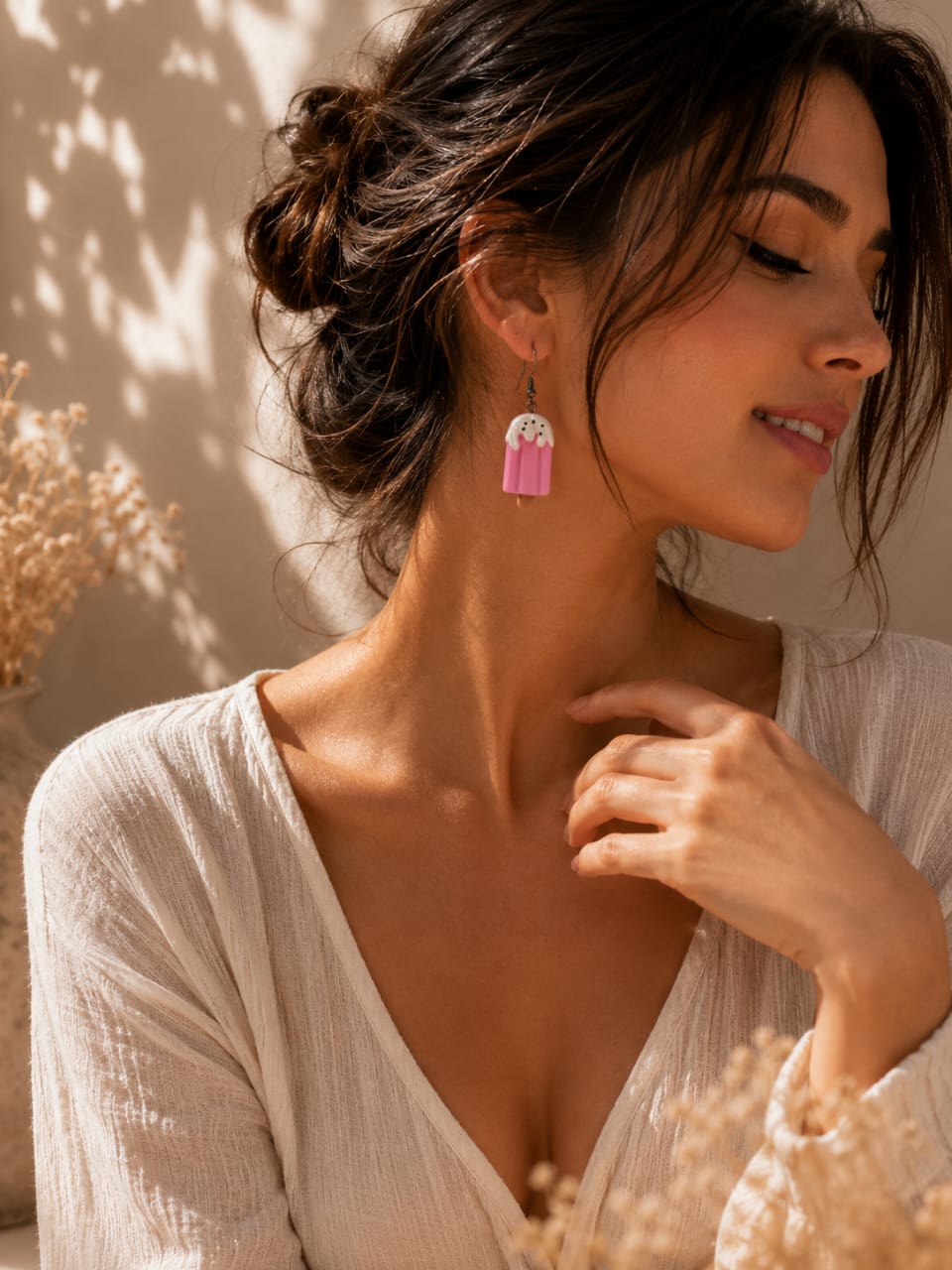 Pink Popsicle Earrings 🍧✨