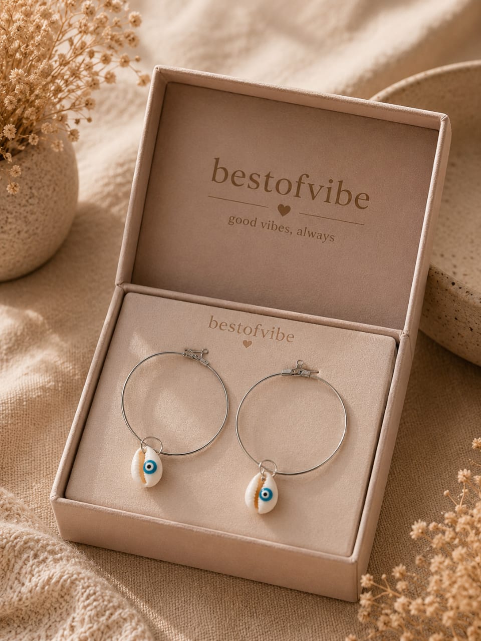 Evil Eye Hoop Earrings 🧿✨