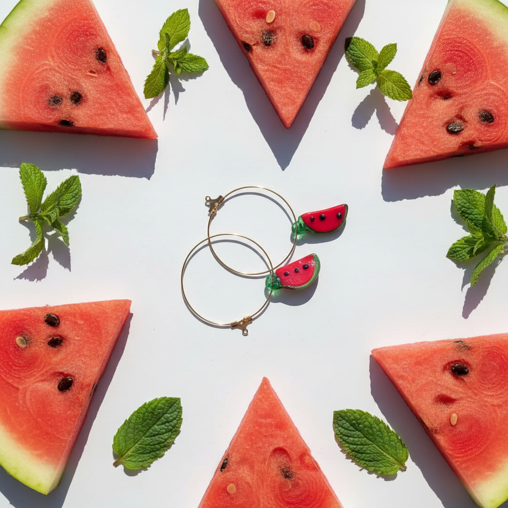 Σκουλαρίκια Watermelon