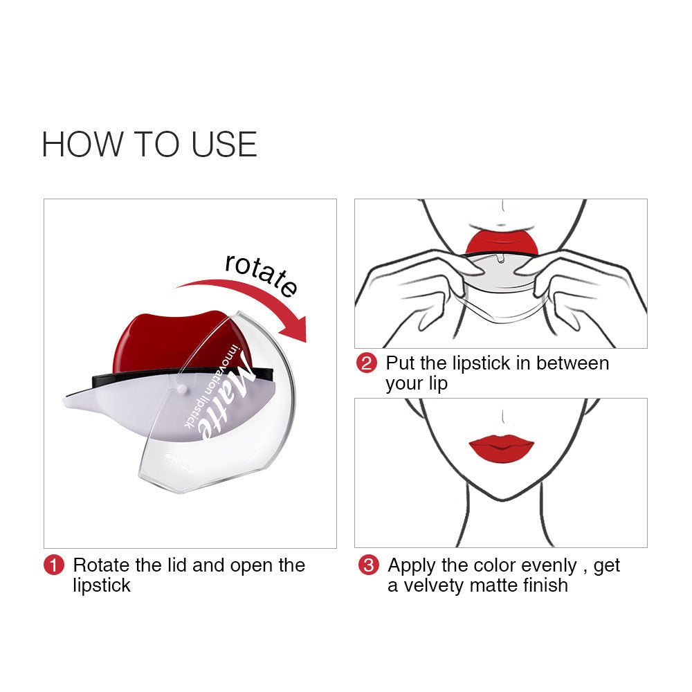 Effortless Matte Lipstick – Soft Velvet Finish