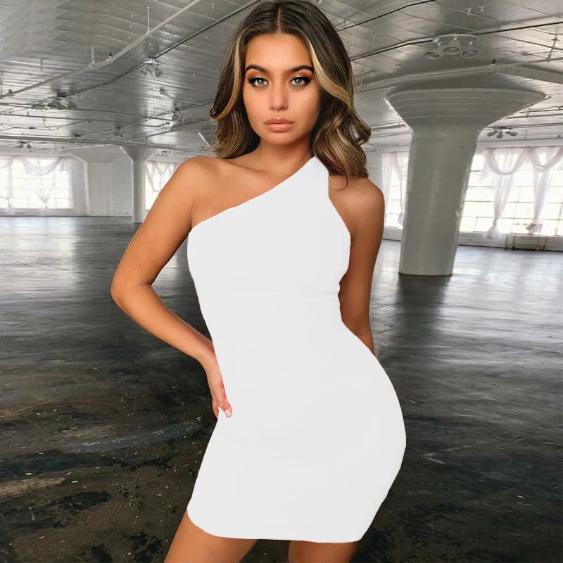One Shoulder Εφαρμοστό Φόρεμα