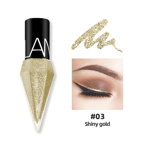 Shiny Liquid Eyeliner – Metallic Pigment