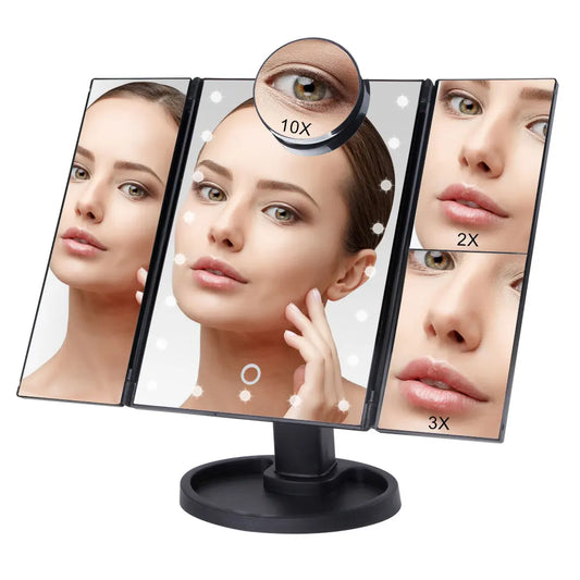 Touch Screen Makeup Mirror with 22 LED Light