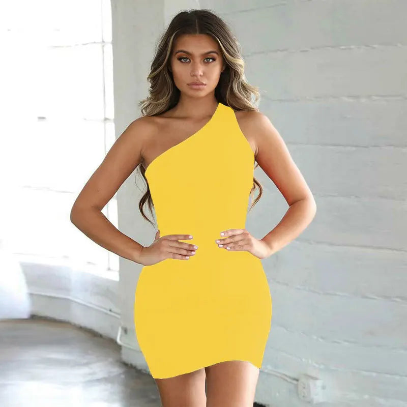 One Shoulder Εφαρμοστό Φόρεμα