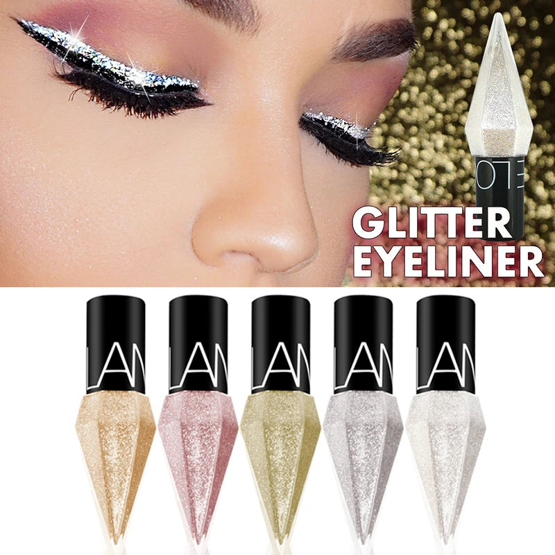 Shiny Liquid Eyeliner – Metallic Pigment