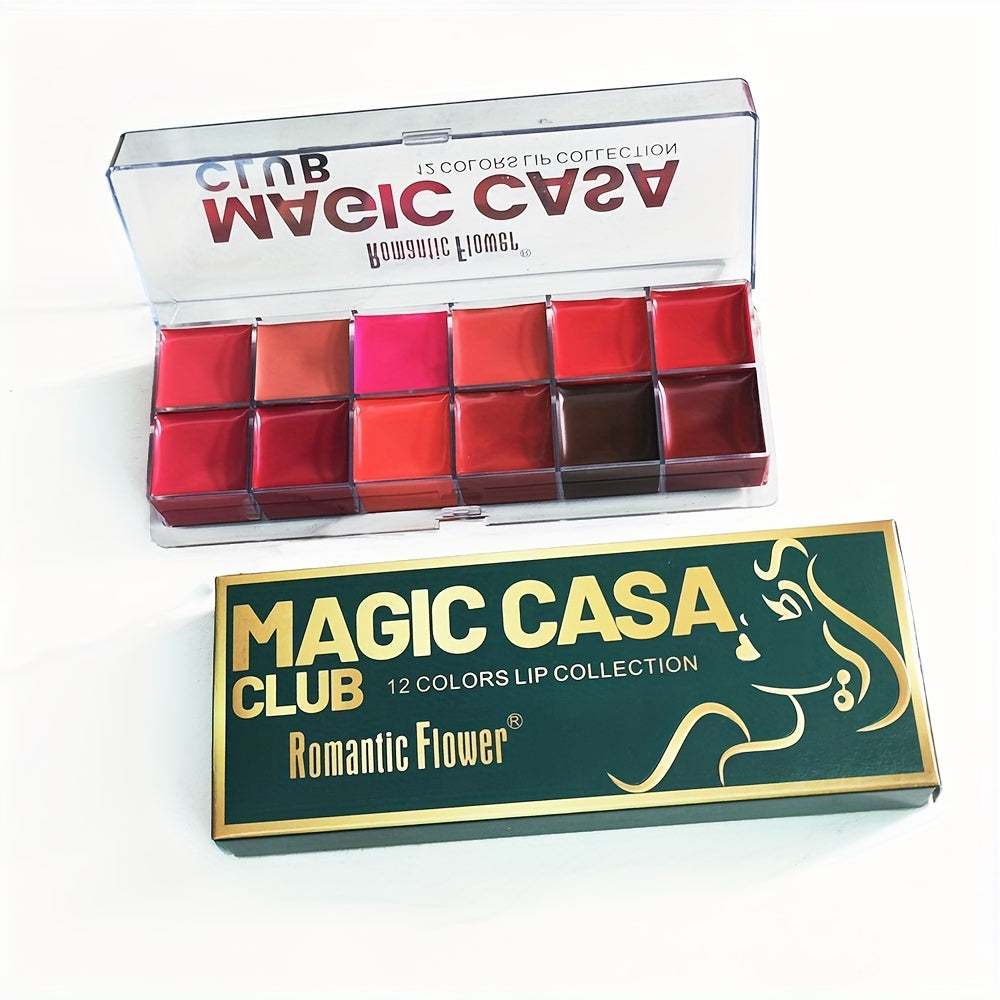 ΠΑΛΕΤΑ ΜΕ 12 ΔΙΑΦΟΡΕΤΙΚΑ ΧΡΩΜΑΤΑ ΓΙΑ ΤΑ ΧΕΙΛΗ