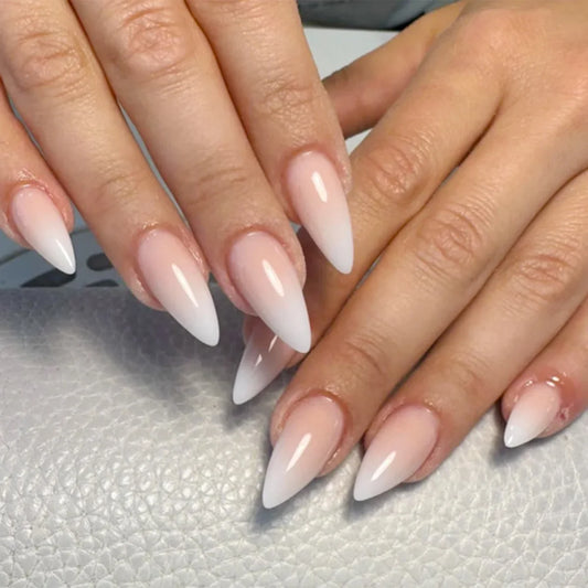 Μακριά Almond Fake Nails – Elegant Style