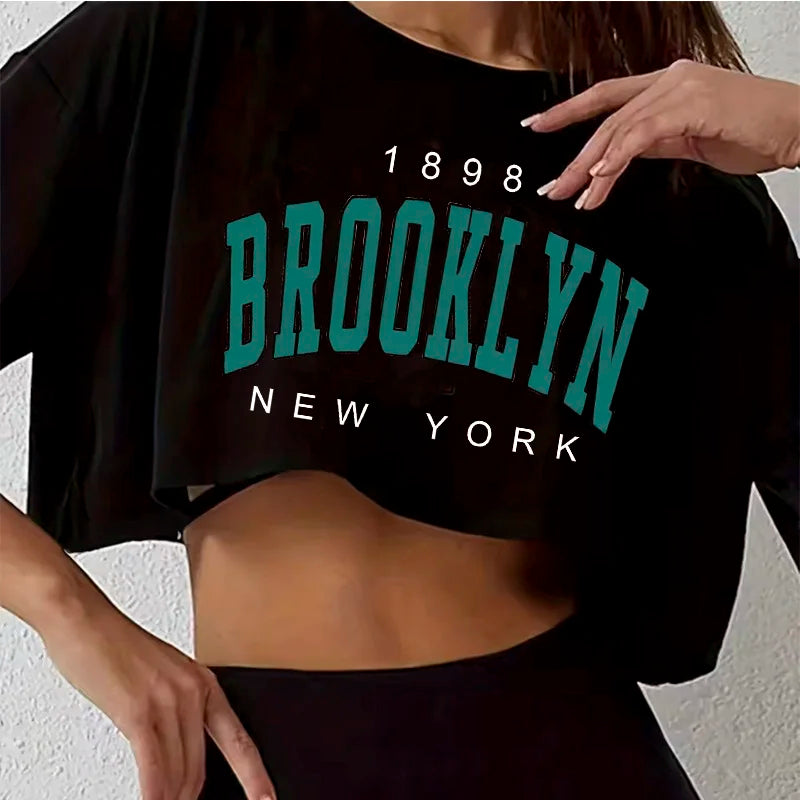 LA 91 Brooklyn Crop T-Shirt | Streetwear Vibe