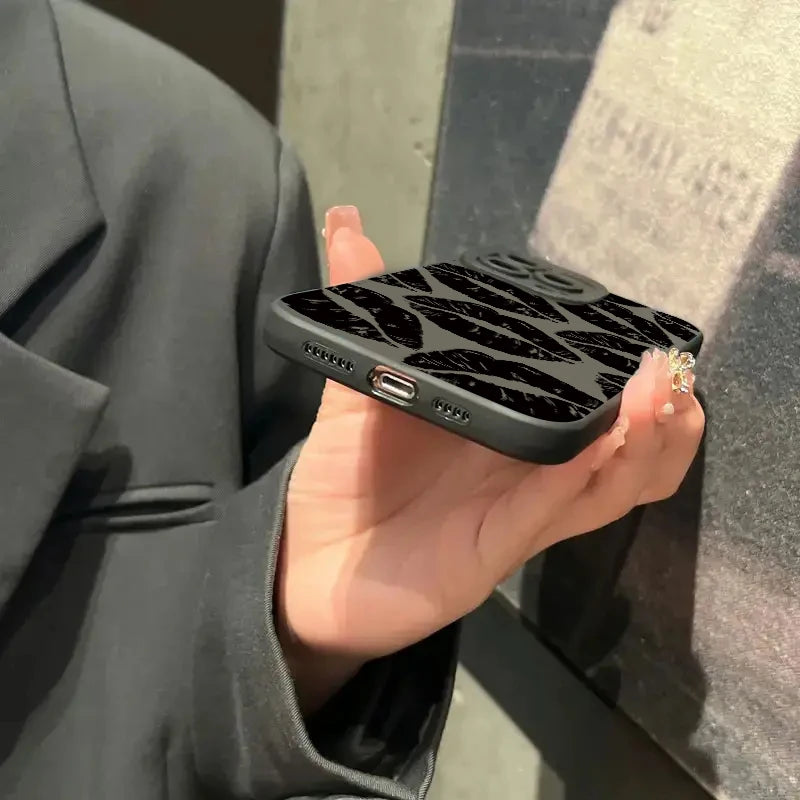 Lip Printed Phone Case For iPhone 16 15 14 13 12 11 Pro Max XS XR 7 8 Plus SE 2020 12 Mini Shockproof Silicone Bumper Back Cover