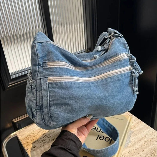 Y2K Denim Shoulder Bag