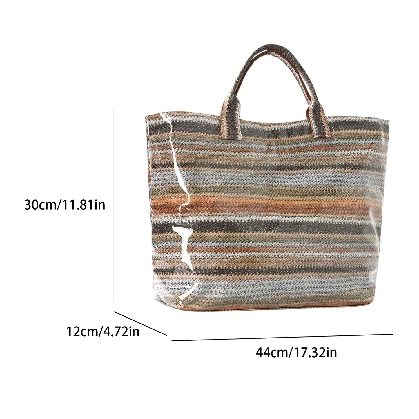Ριγέ Beach Tote Bag