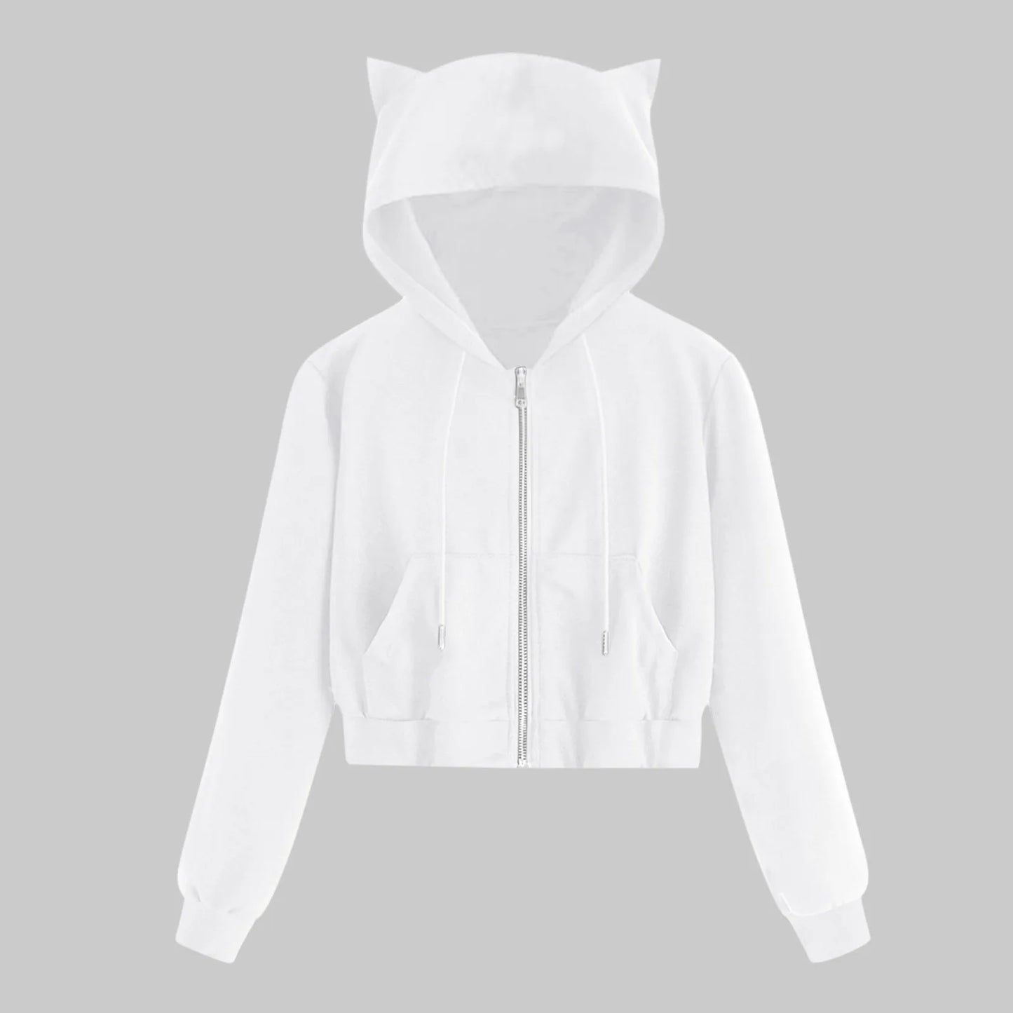 Autumn Hoodie Sweatshirt For Women Zip Up