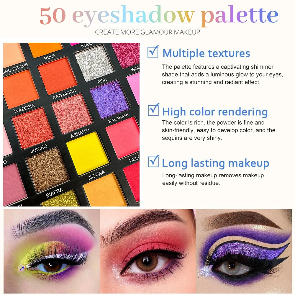 50Color Eye Shadow palette