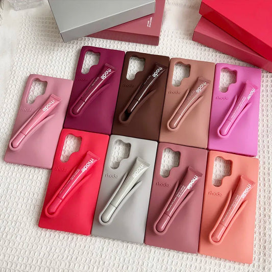 Original Rhode Lipstick Phone Case For Samsung Galaxy A55 A35 A16 A25 A15 A05S  With Lipgloss Box Cover