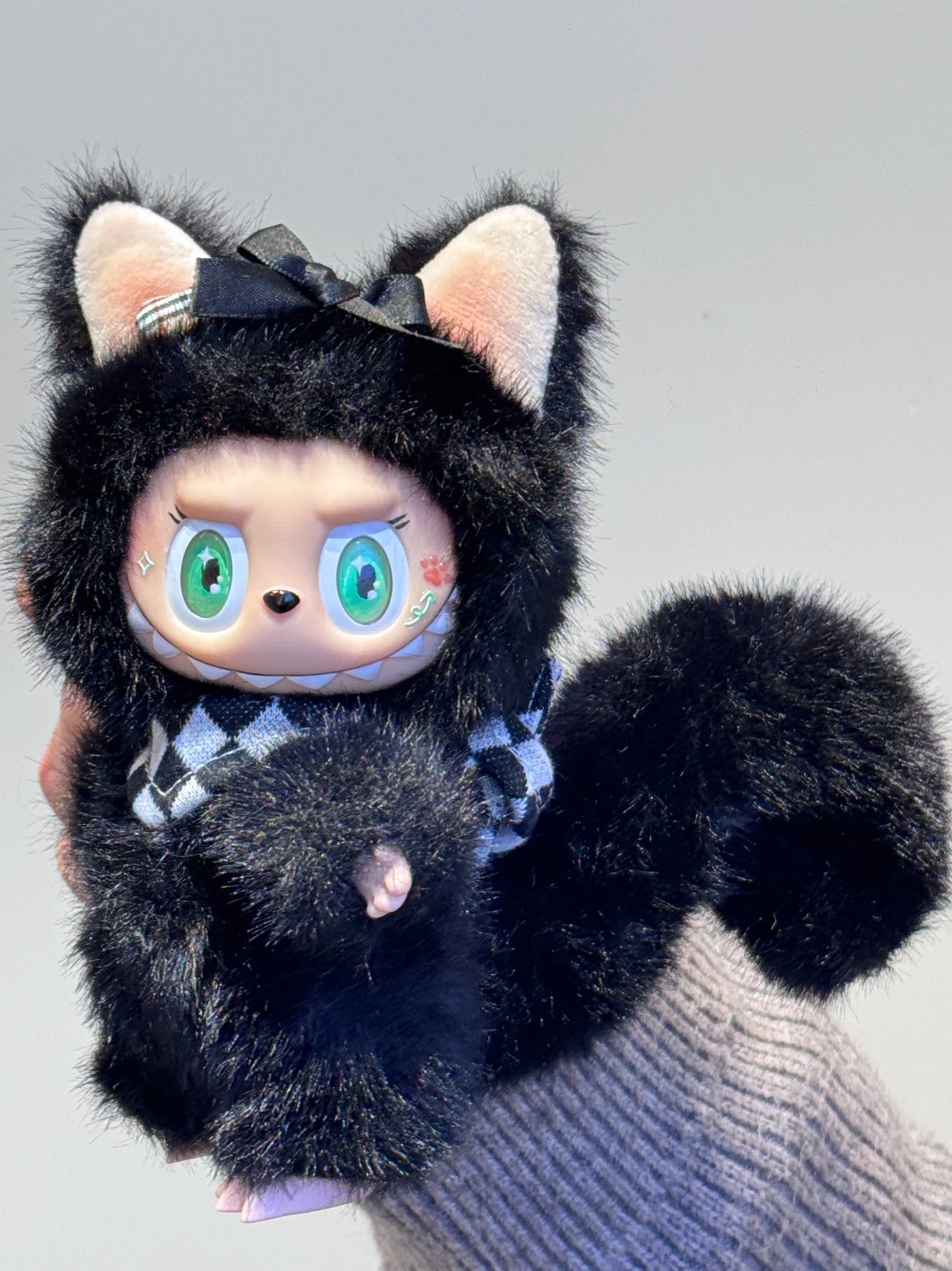 Αυθεντικό Kawaii Labubu Butterfly Flying Rabbit Vinyl Face Doll