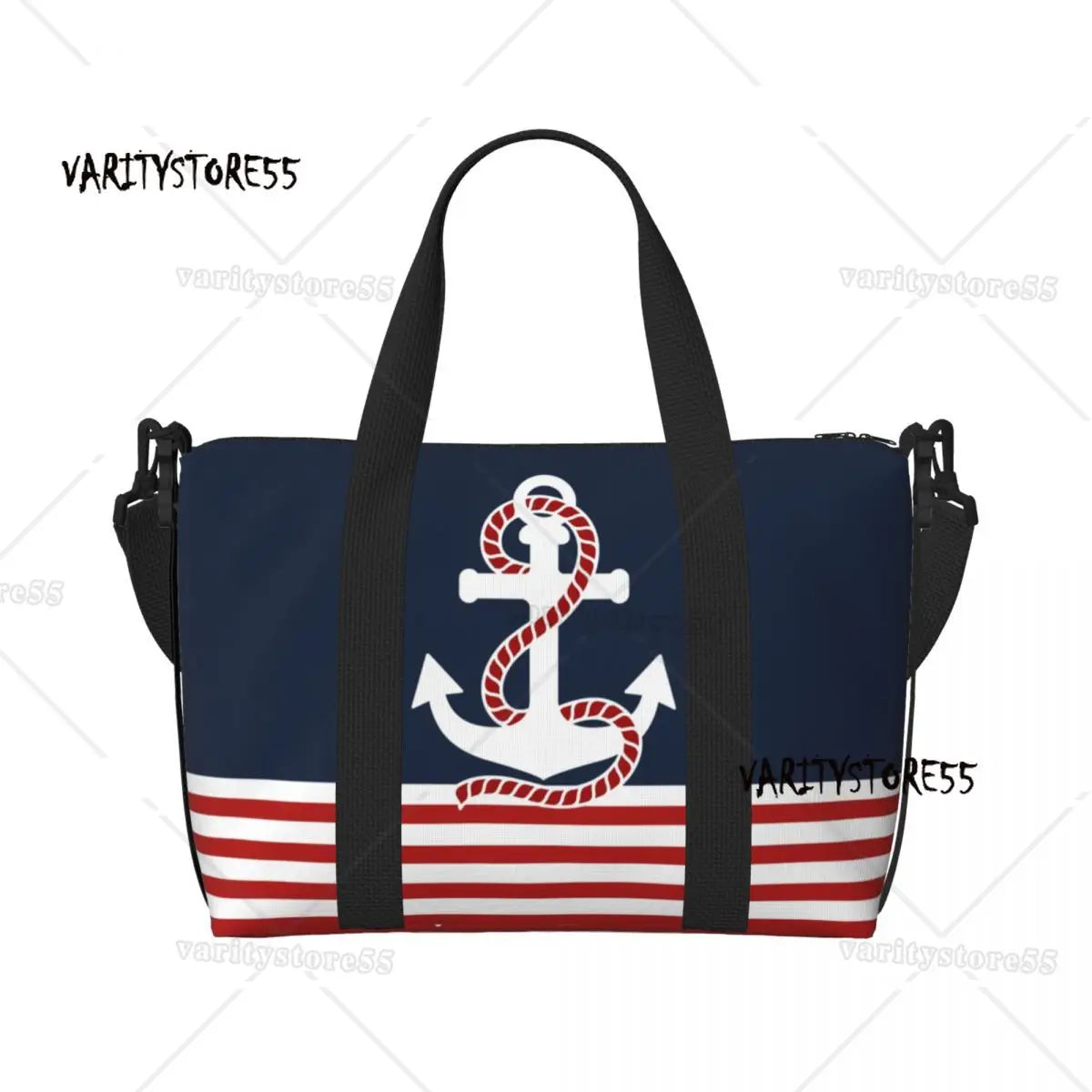 Nautical Beach Tote Bag