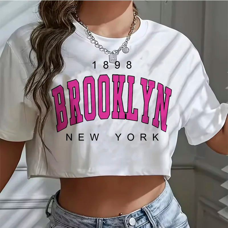 LA 91 Brooklyn Crop T-Shirt | Streetwear Vibe