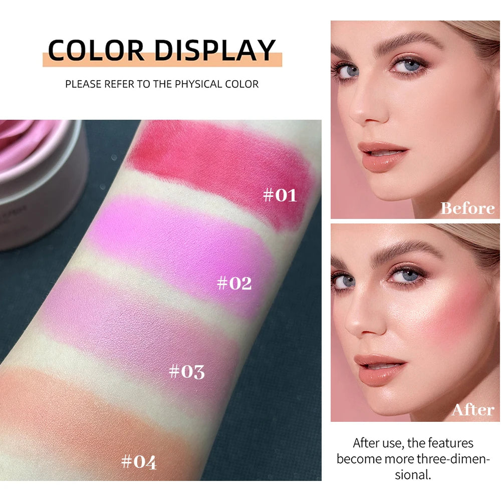 4-Shade Rose Petal Blush