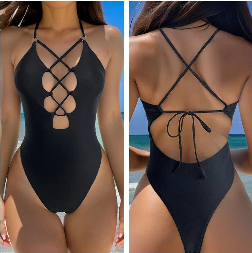 Sexy Ολόσωμο Μαγιό με Ανοίγματα