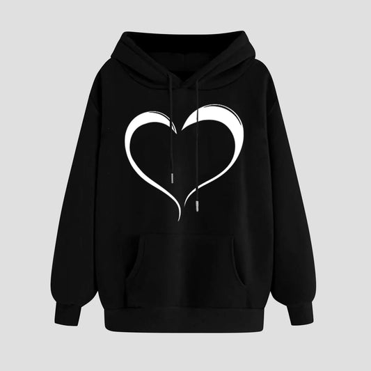 Women Hoodies  Heart Shapped
