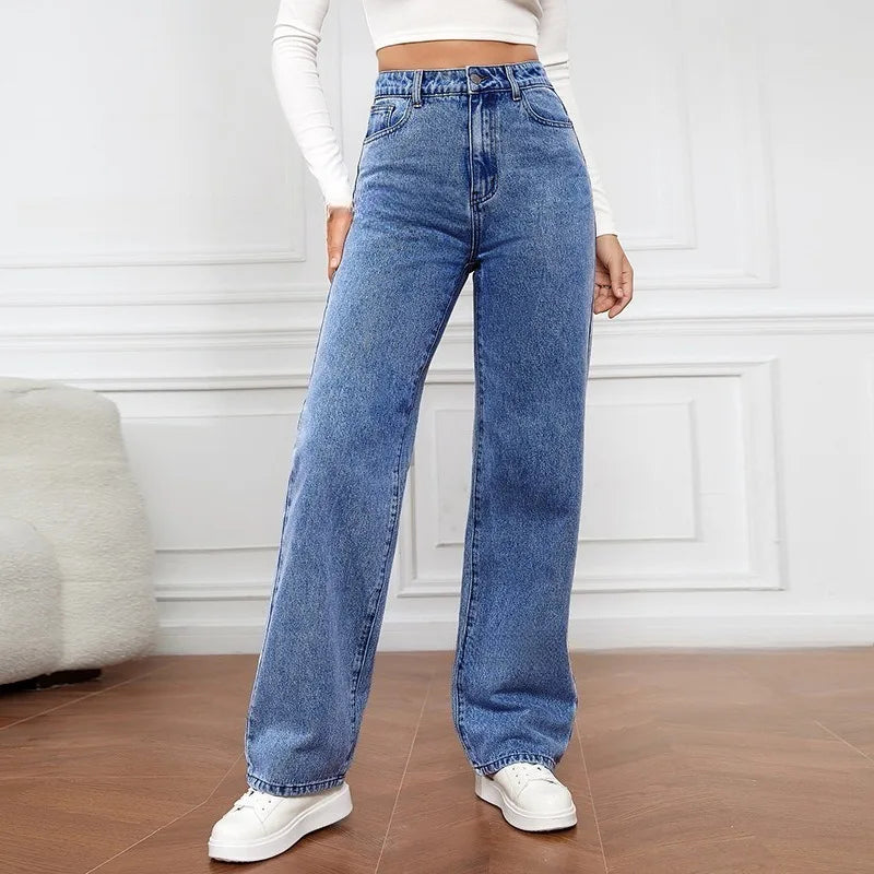Wide Leg Jeans Ψηλόμεσο
