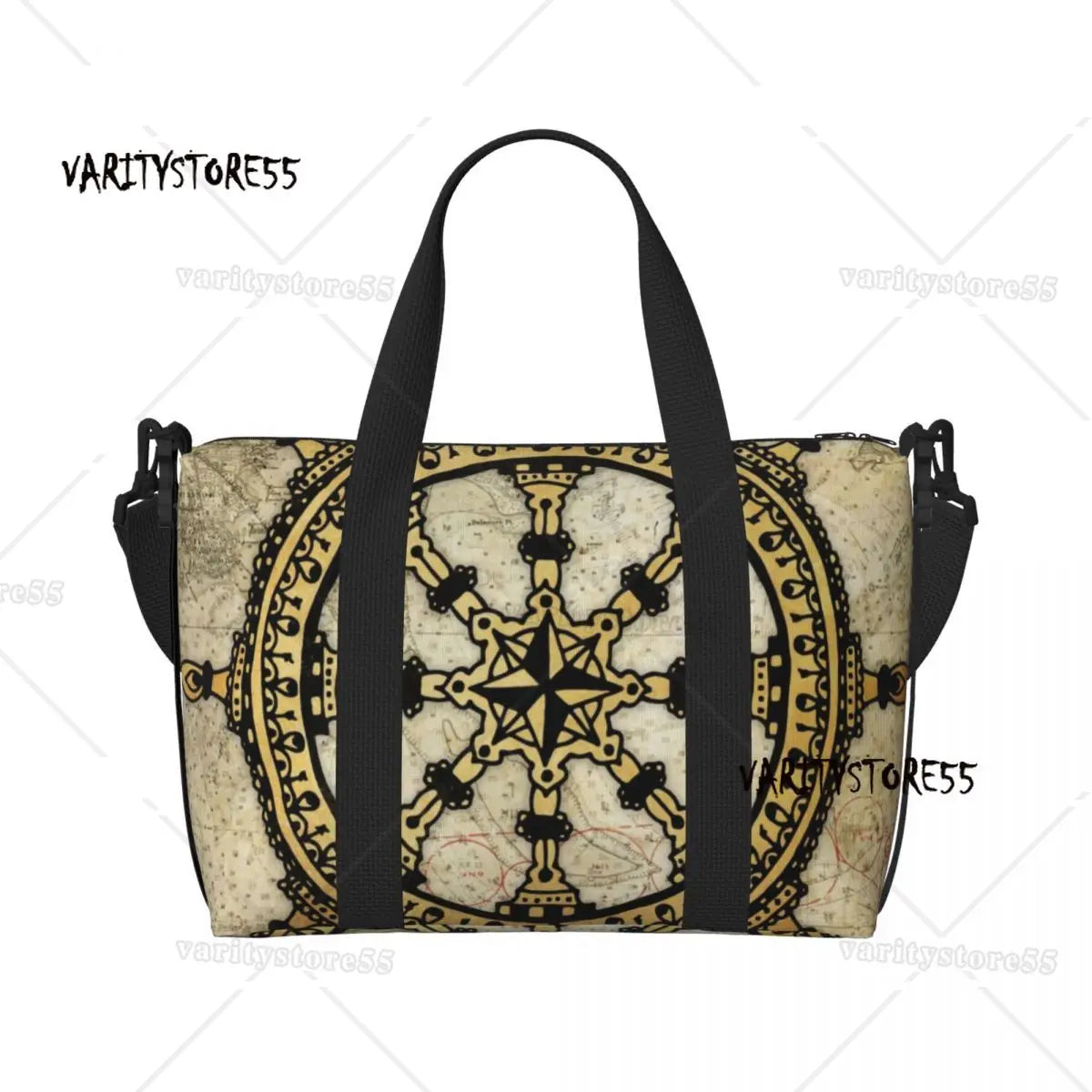 Nautical Beach Tote Bag
