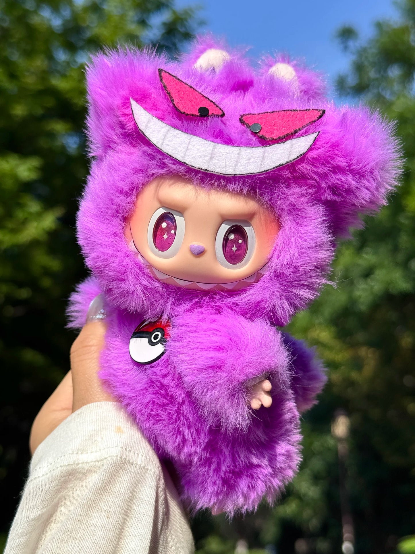 Αυθεντικό Kawaii Labubu Butterfly Flying Rabbit Vinyl Face Doll