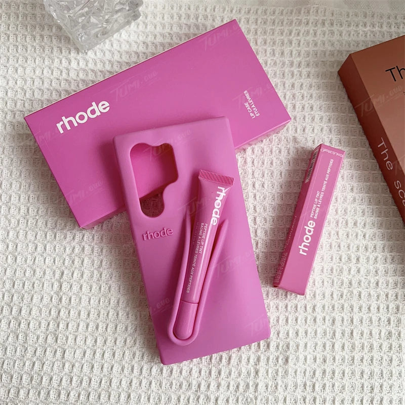 Original Rhode Lipstick Phone Case For Samsung Galaxy A55 A35 A16 A25 A15 A05S  With Lipgloss Box Cover