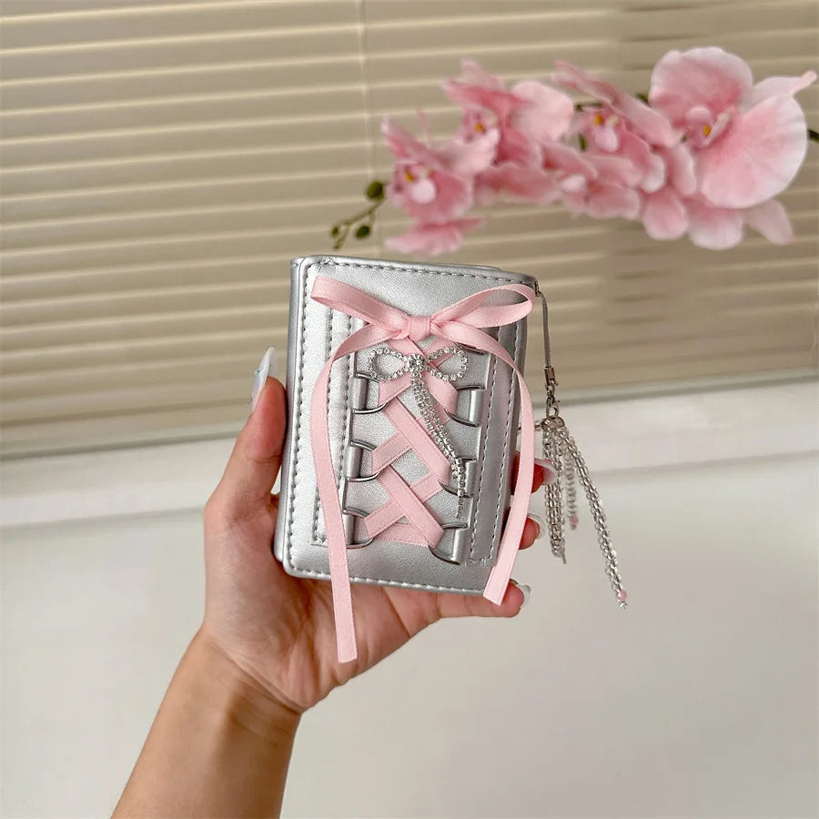 Fashion Ribbon Decoration Small Bag