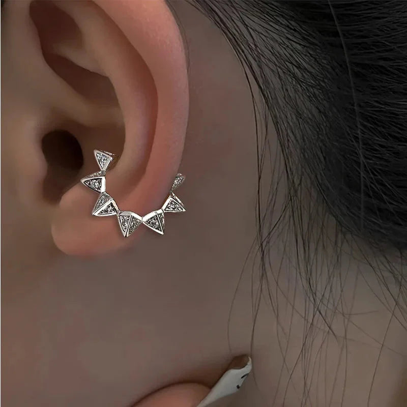 Minimal No Piercing Ear Cuff – Chain Drop Earcuff