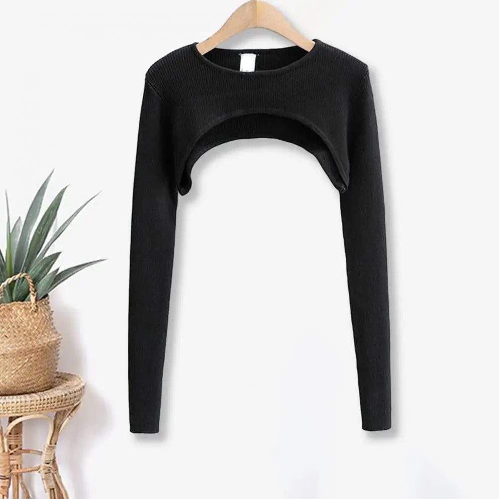 Long-sleeve Top Stylish Women's Crop Top