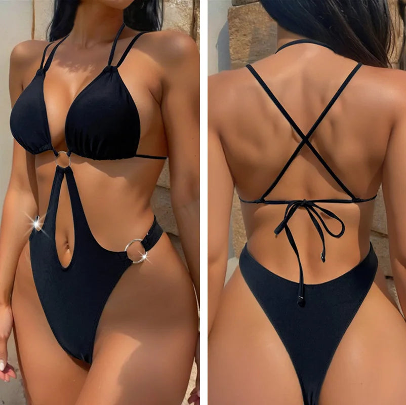 Sexy Ολόσωμο Μαγιό με Ανοίγματα