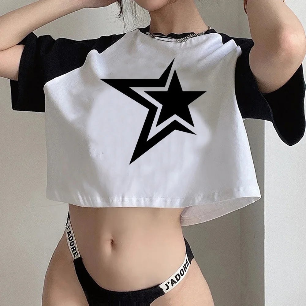 Crop Top Y2K με Αστέρι
