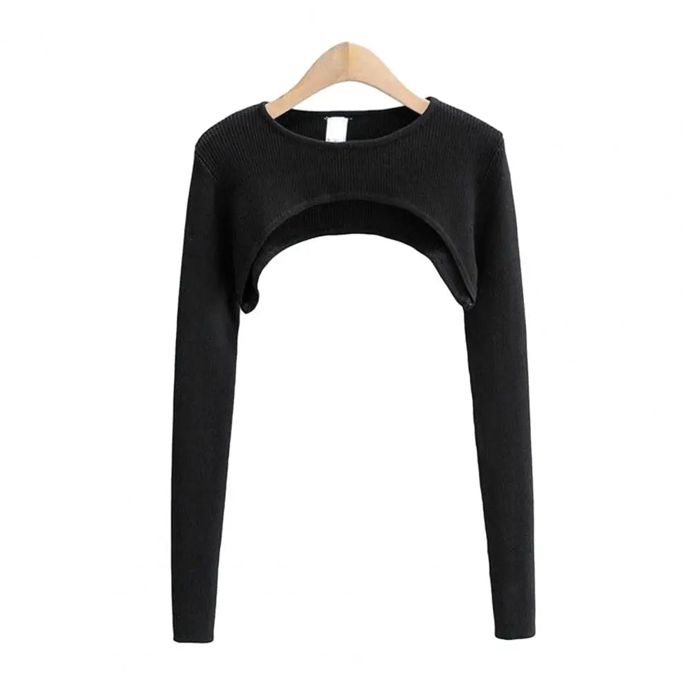 Long-sleeve Top Stylish Women's Crop Top