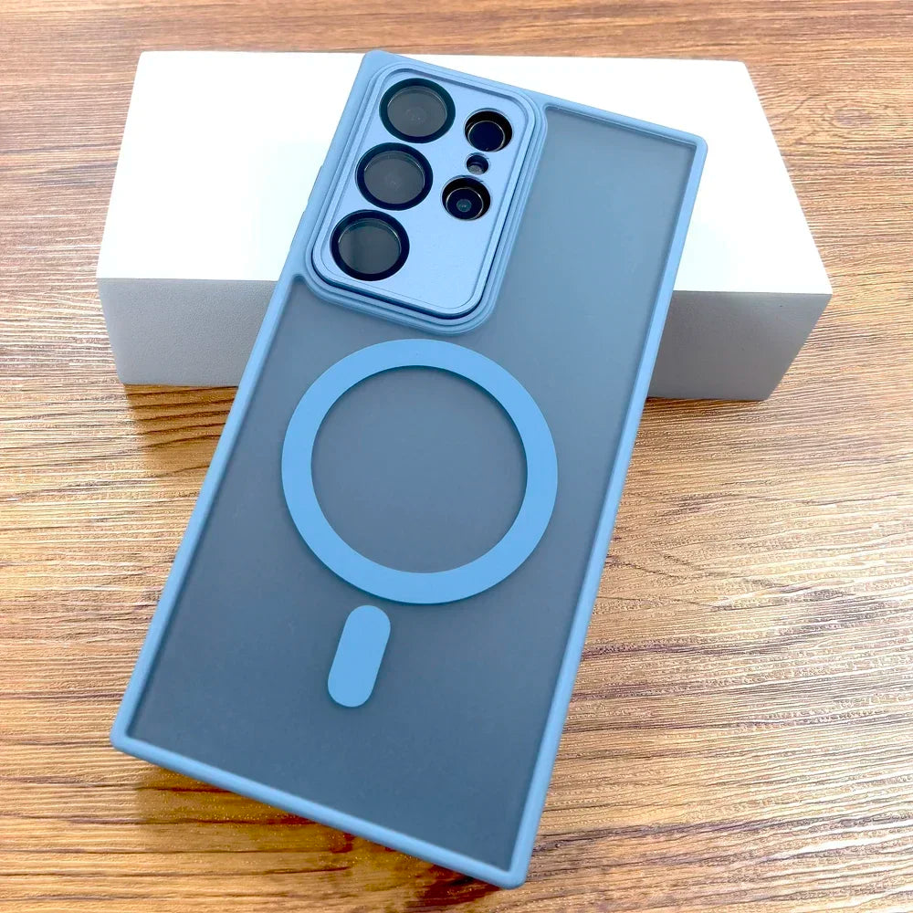 Luxury Matte Case For Samsung Galaxy S25 S24 23 S22 Ultra Plus S24Ultra S25 Ultra