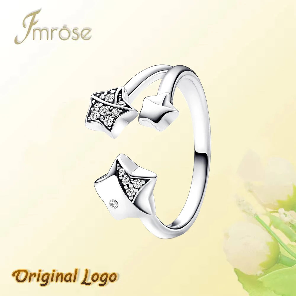 Silver Wish Sparkling Stars Ring