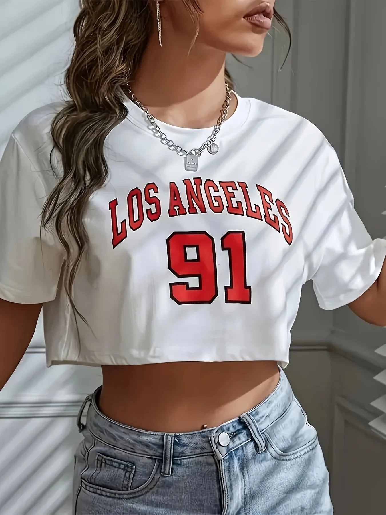 LA 91 Brooklyn Crop T-Shirt | Streetwear Vibe