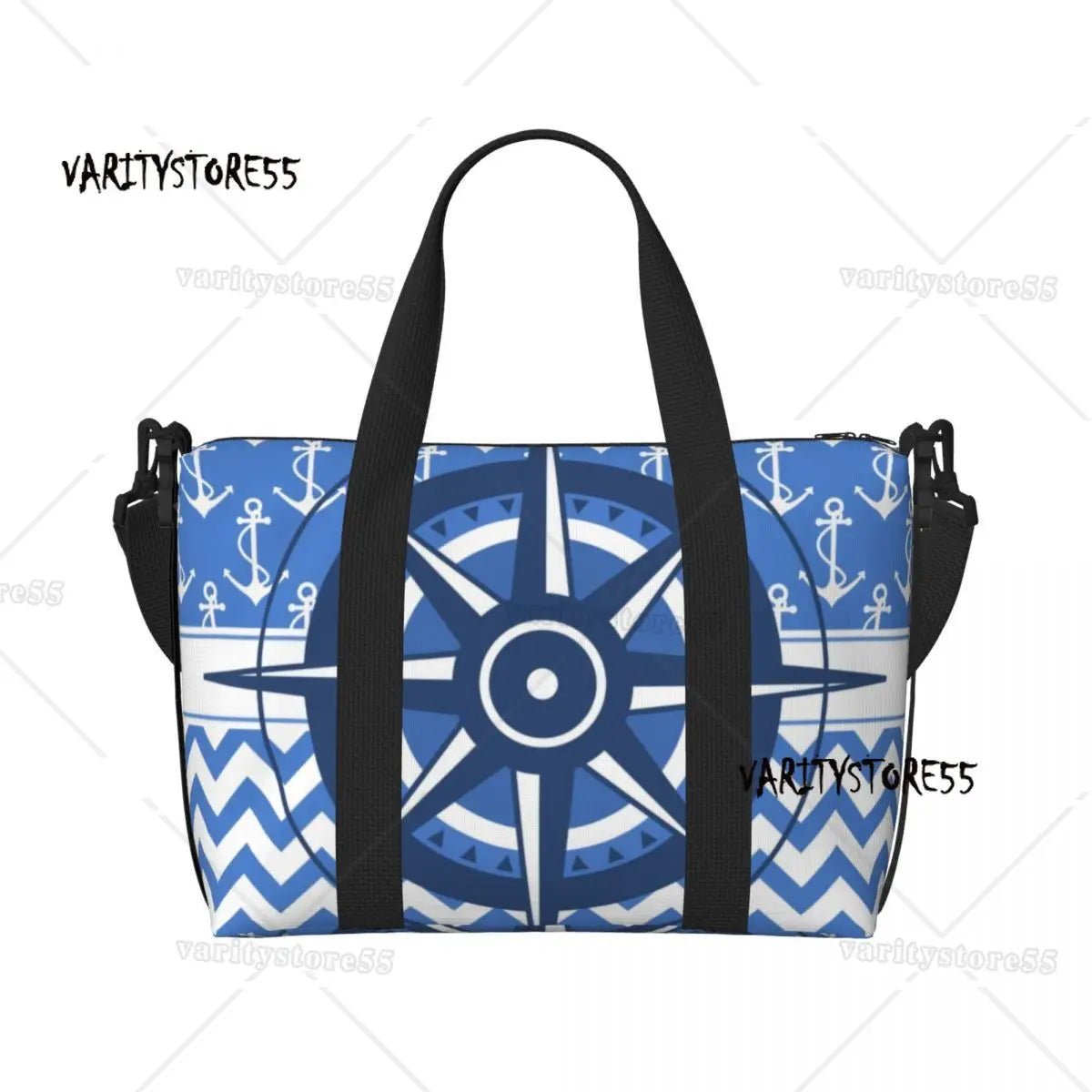 Nautical Beach Tote Bag