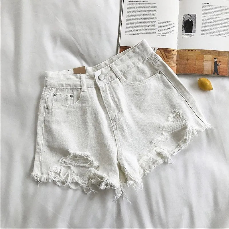 Ψηλόμεσο Denim Shorts