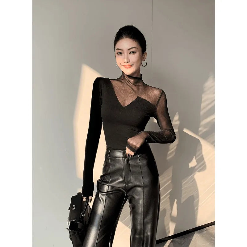 MIDNIGHT MESH TOP 🖤✨