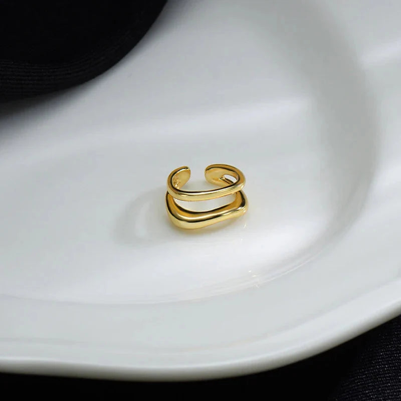 Punk Geometric Ear Cuff Earrings | Non-Piercing | BestOfVibe