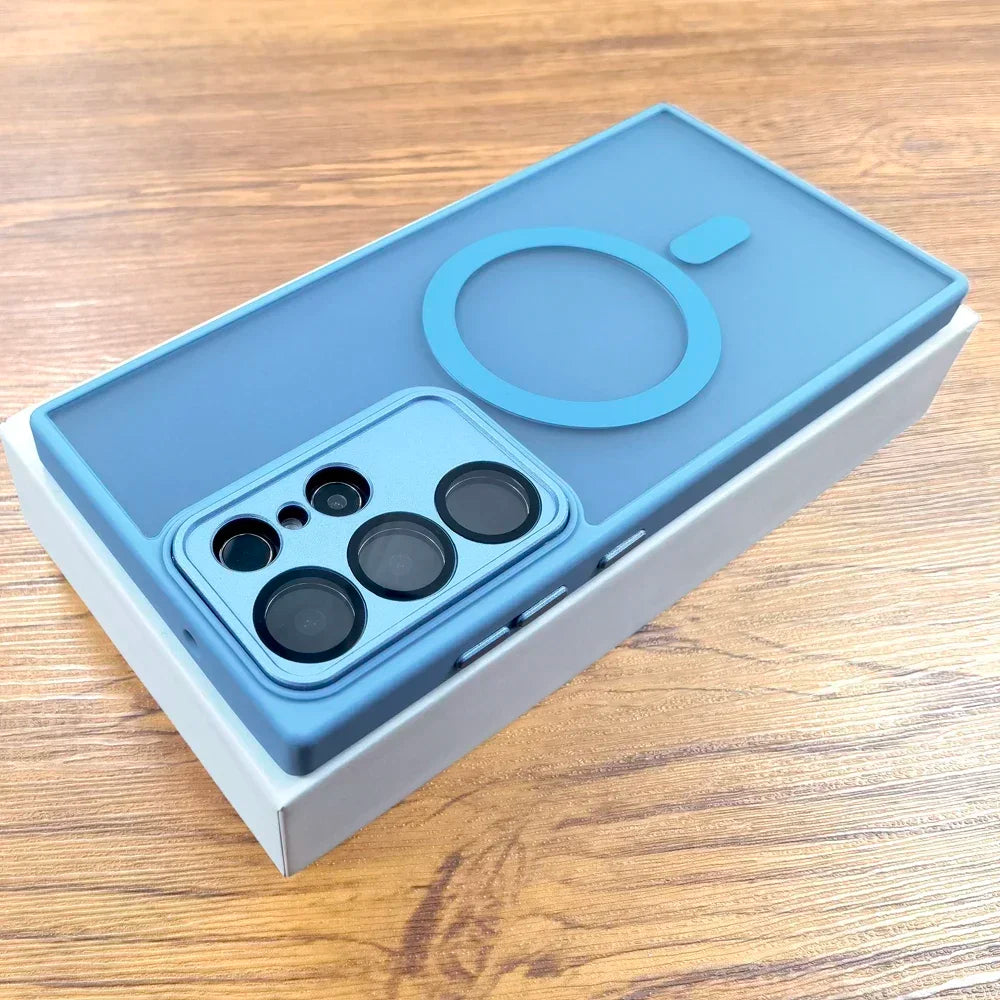 Luxury Matte Case For Samsung Galaxy S25 S24 23 S22 Ultra Plus S24Ultra S25 Ultra