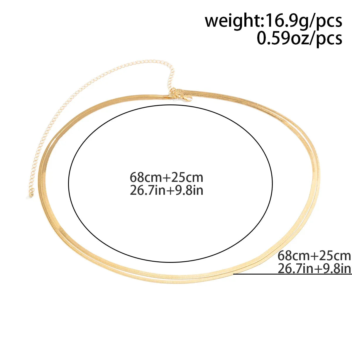 Flat Snake Chain Waist Belly Belt – Βody Chain