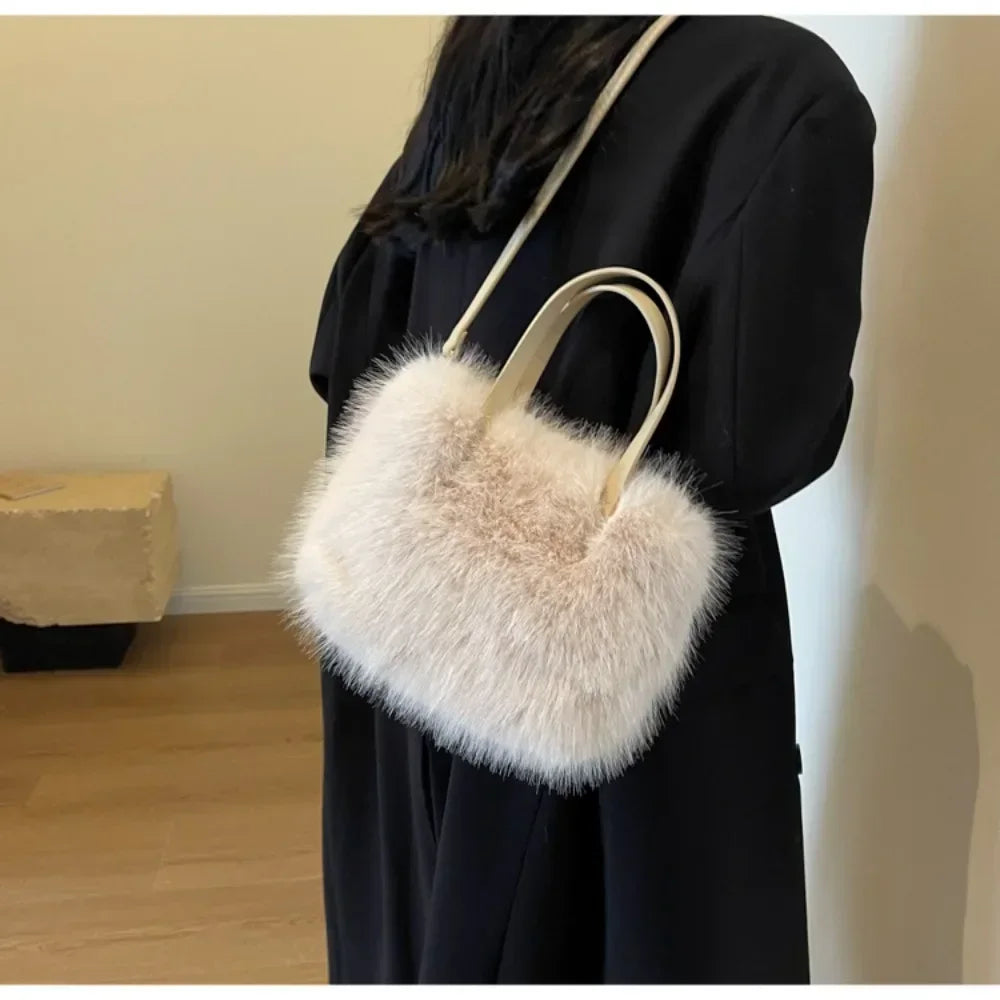 High Quality Faux Fur Handbag
