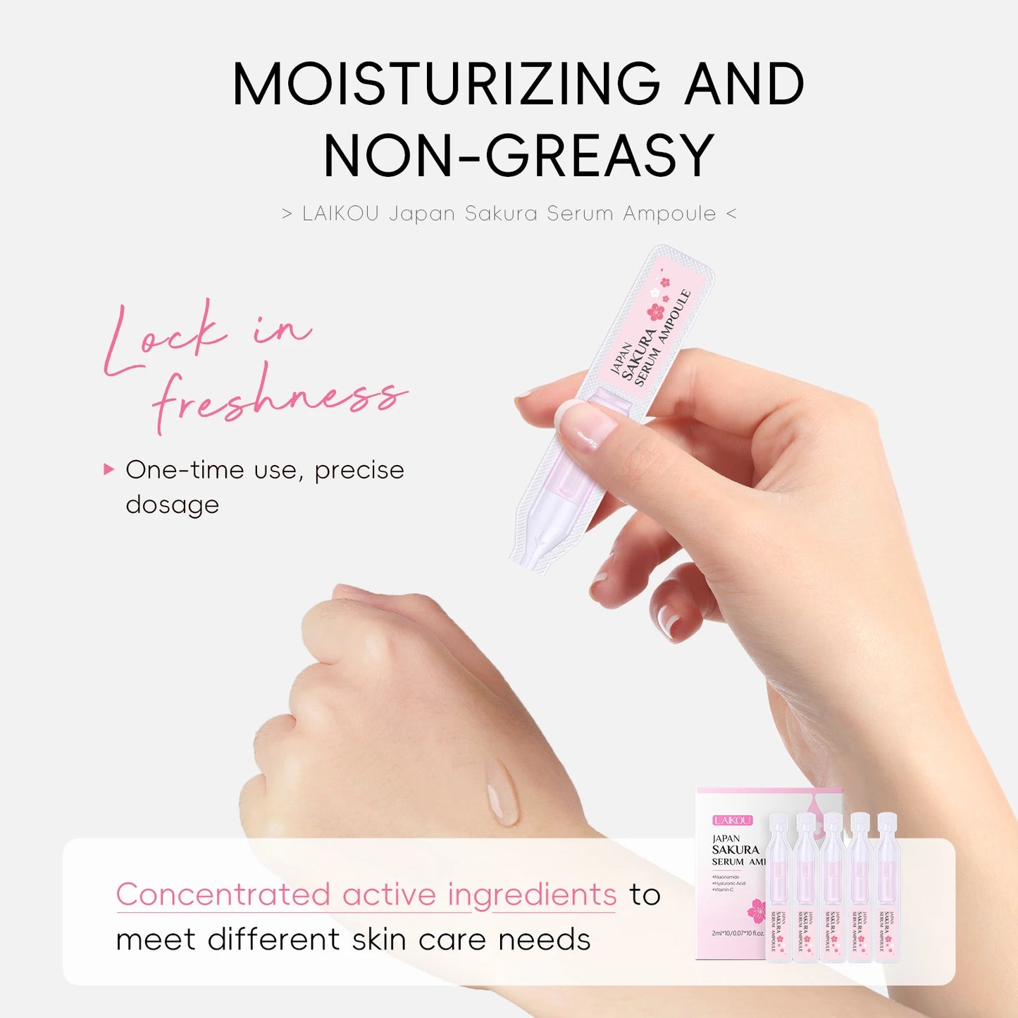 Japan Sakura Serum Ampoule – Ορός Λάμψης & Ενυδάτωσης με Άνθη Κερασιάς